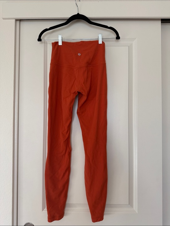 lululemon athletica Pants - lululemon align High-Waist Orange Leggings size 4 length 28 in